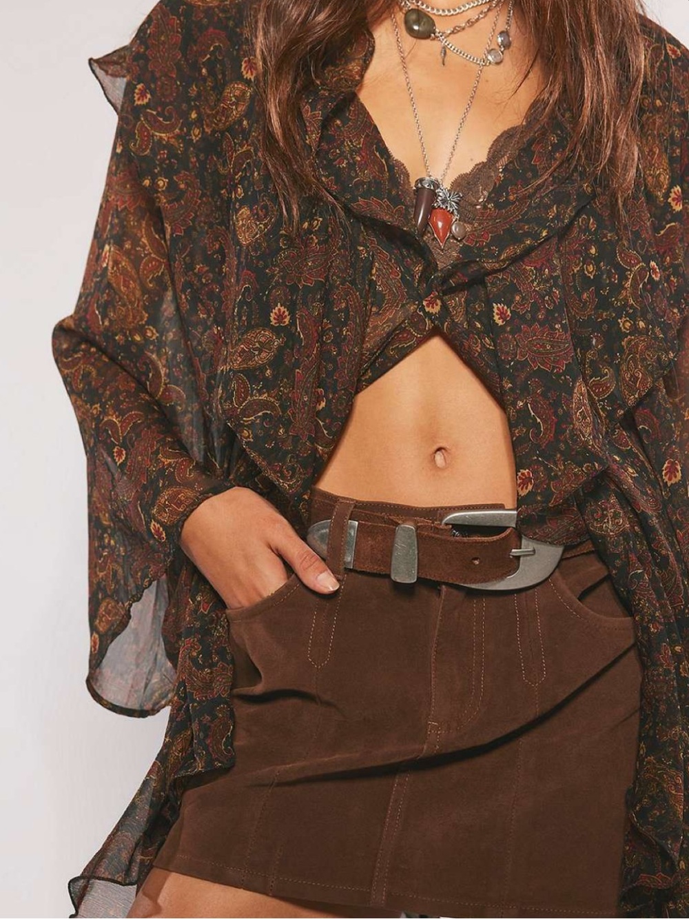 FREE PEOPLE paisley duster